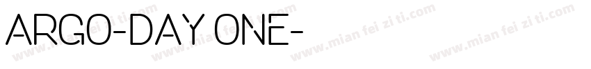 Argo-Day One字体转换